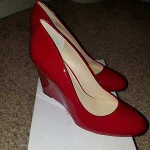 Jessica Simpson Red Cash Wedges 10